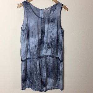 Calvin Klein Jeans Grey Tie Dye Sleeveless Romper
